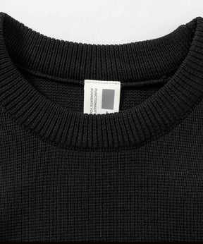 【MENS】HYBRID KNITTED LONG SLEEVE PULL OVER ハイブリッド ニット ロングスリーブ プルオーバー  +phenix(プラスフェニックス)　