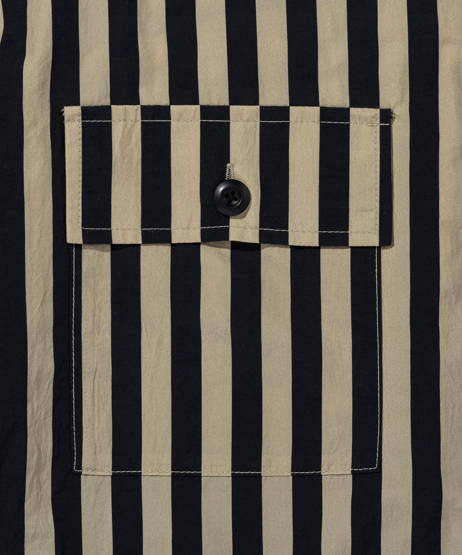 SHIRTS, TYPE P-001 / STRIPED TECH LOOSE SHIRT JACKET　-　1月中旬お届け