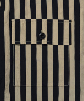 SHIRTS, TYPE P-001 / STRIPED TECH LOOSE SHIRT JACKET　-　1月中旬お届け