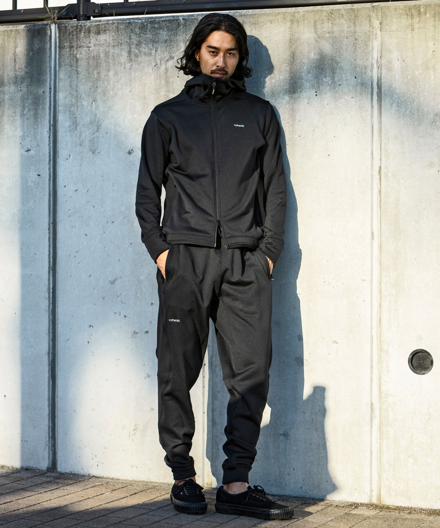 【MENS】POWER STRETCH ZIP UP HOODY パワーストレッチ ジップアップ フーディー / POLARTEC ポーラテック / +phenix(プラスフェニックス)