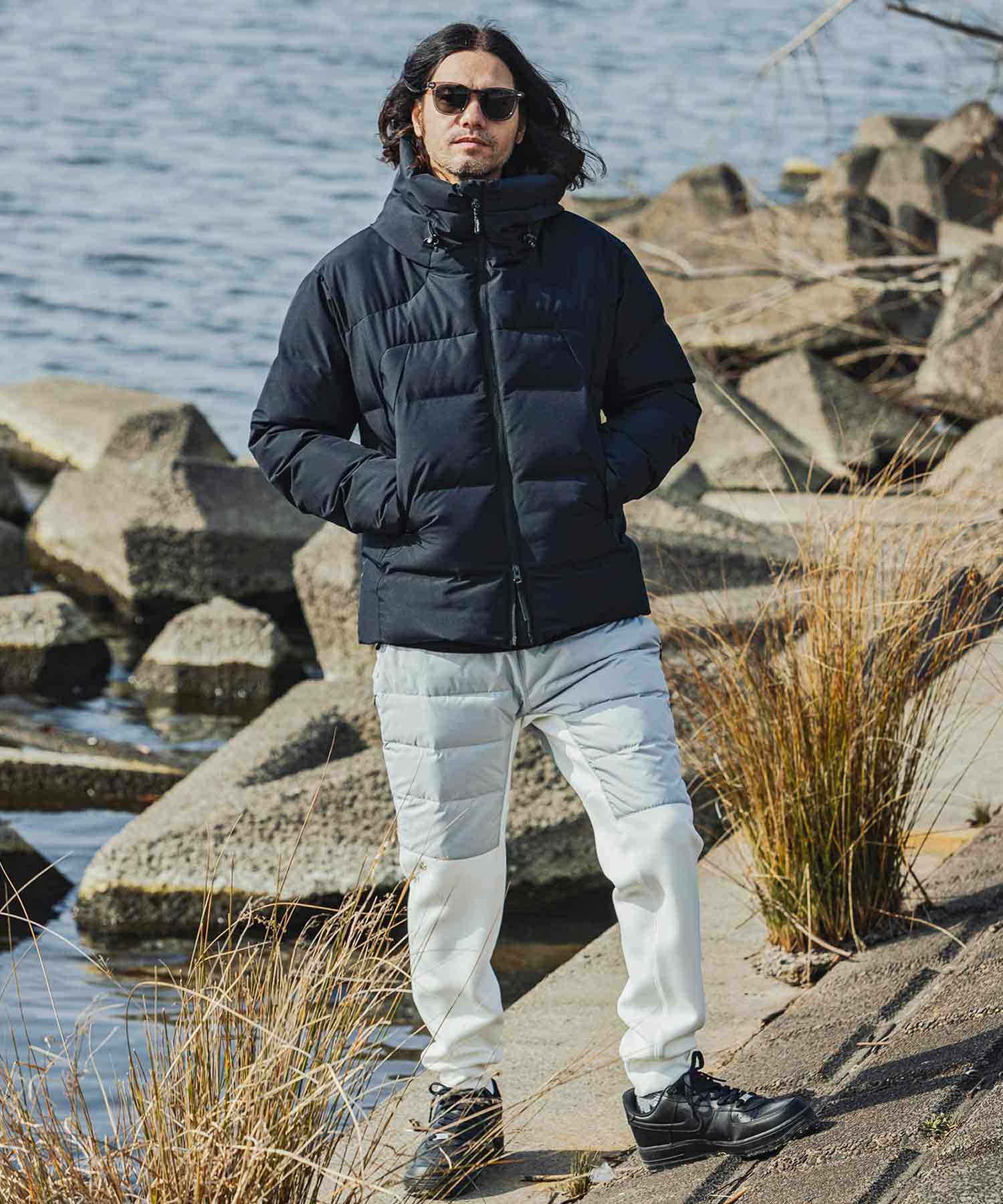 【MENS】FUSED QUILTING DOWN JACKET ヒューズド キルティング ダウンジャケット ウィンドストッパー / WINDSTOPPER(R) プロダクト by GORE TEX LABS +phenix(プラスフェニックス)