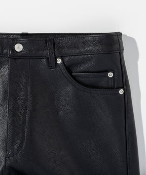 TKMT - TROUSERS, TYPE P-003 / WATERPROOF SLIM COW LEATHER PANTS　-　1月中旬お届け