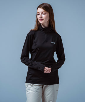 【WOMENS】Basic Set-in Sleeve 1/2 Zip Tee ベーシックセットインスリーブ1/2ジップT /phenixスキーウェア 25AW