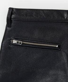 TKMT - TROUSERS, TYPE P-003 / WATERPROOF SLIM COW LEATHER PANTS　-　1月中旬お届け