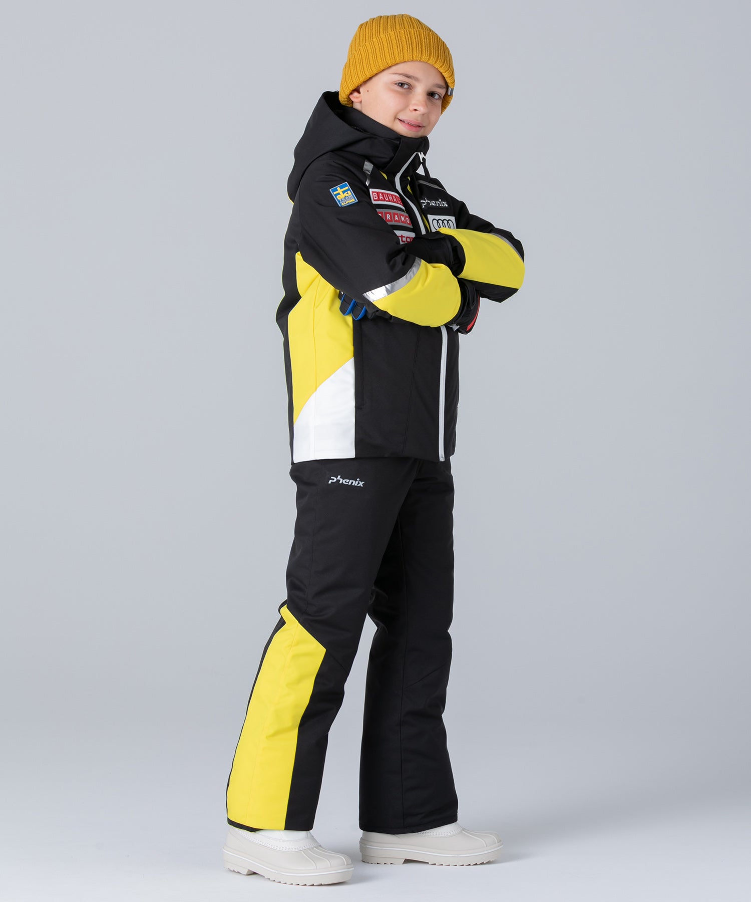 【KIDS/JUNIOR】Sweden Junior Two-piece スウェーデンジュニアツーピース / SWEDEN / 最大20cmサイズ調整可能 /phenixスキーウェア 25AW