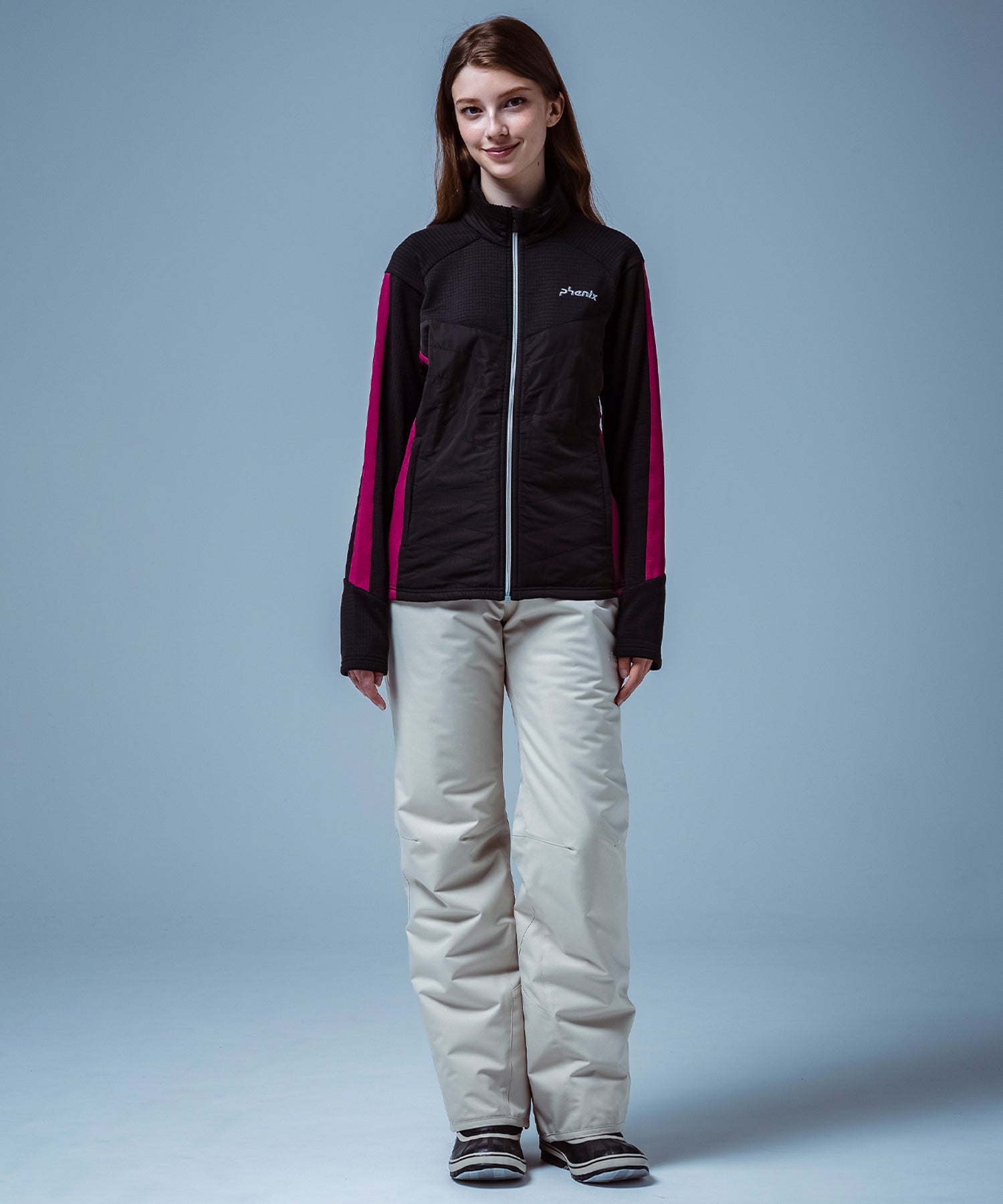 【WOMENS】Side Panel Full Zip Fleece サイドパネルジップフリース /phenixスキーウェア 25AW