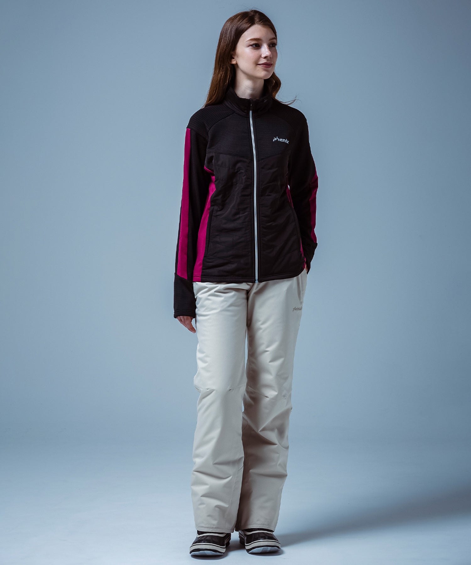 【WOMENS】Side Panel Full Zip Fleece サイドパネルジップフリース /phenixスキーウェア 25AW