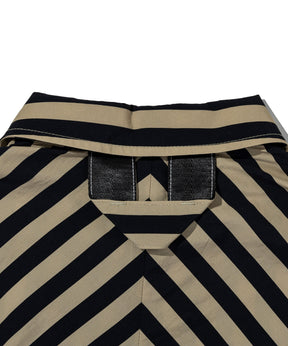 SHIRTS, TYPE P-001 / STRIPED TECH LOOSE SHIRT JACKET　-　1月中旬お届け