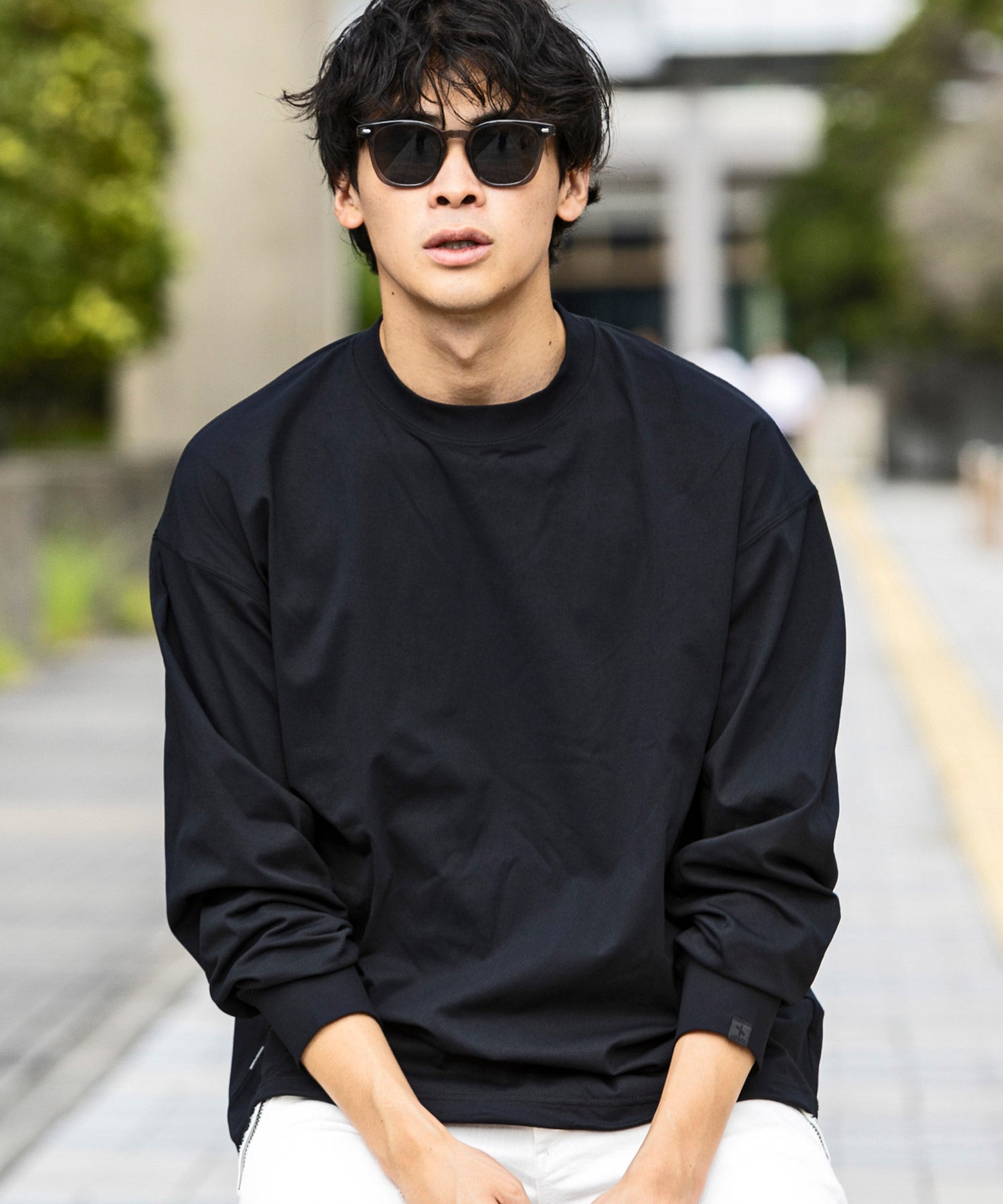 【MENS】DRY DRAW CORD LONG SLEEVE T-SHIRTS ドライドローコードロングスリーブTシャツ / 吸水速乾 / UPF50＋/ +phenix(プラスフェニックス)