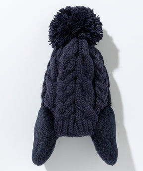【KIDS/JUNIOR】Low Gauge Earflap Watch Hat  ローゲージイヤーフラップニットハット /phenixスキーウェア 25AW