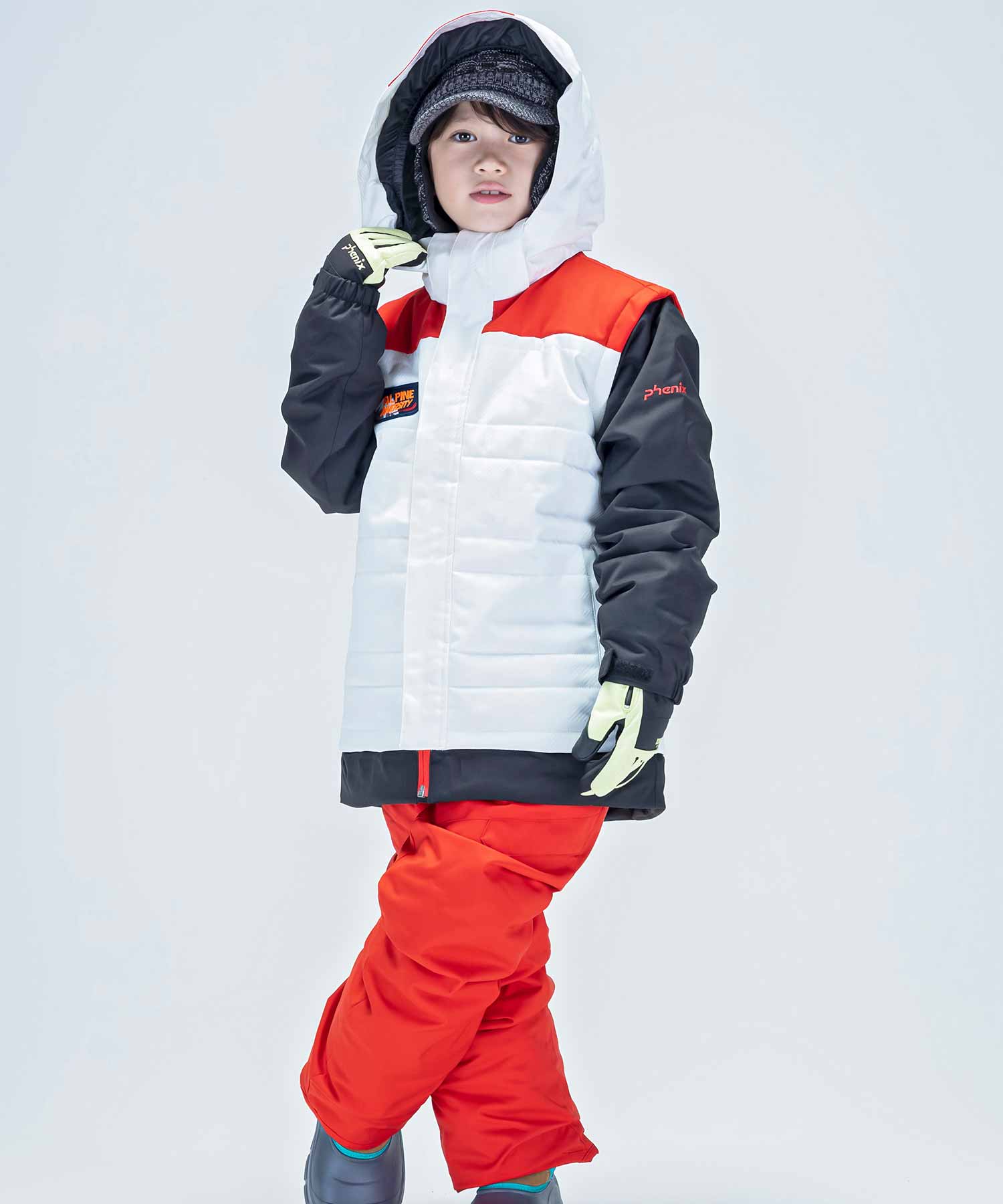 【KIDS/JUNIOR】子供用スキーウェア アウター上下セット ツーピース Lightning Junior Two-piece / Jr /phenixスキーウェア23AW新作