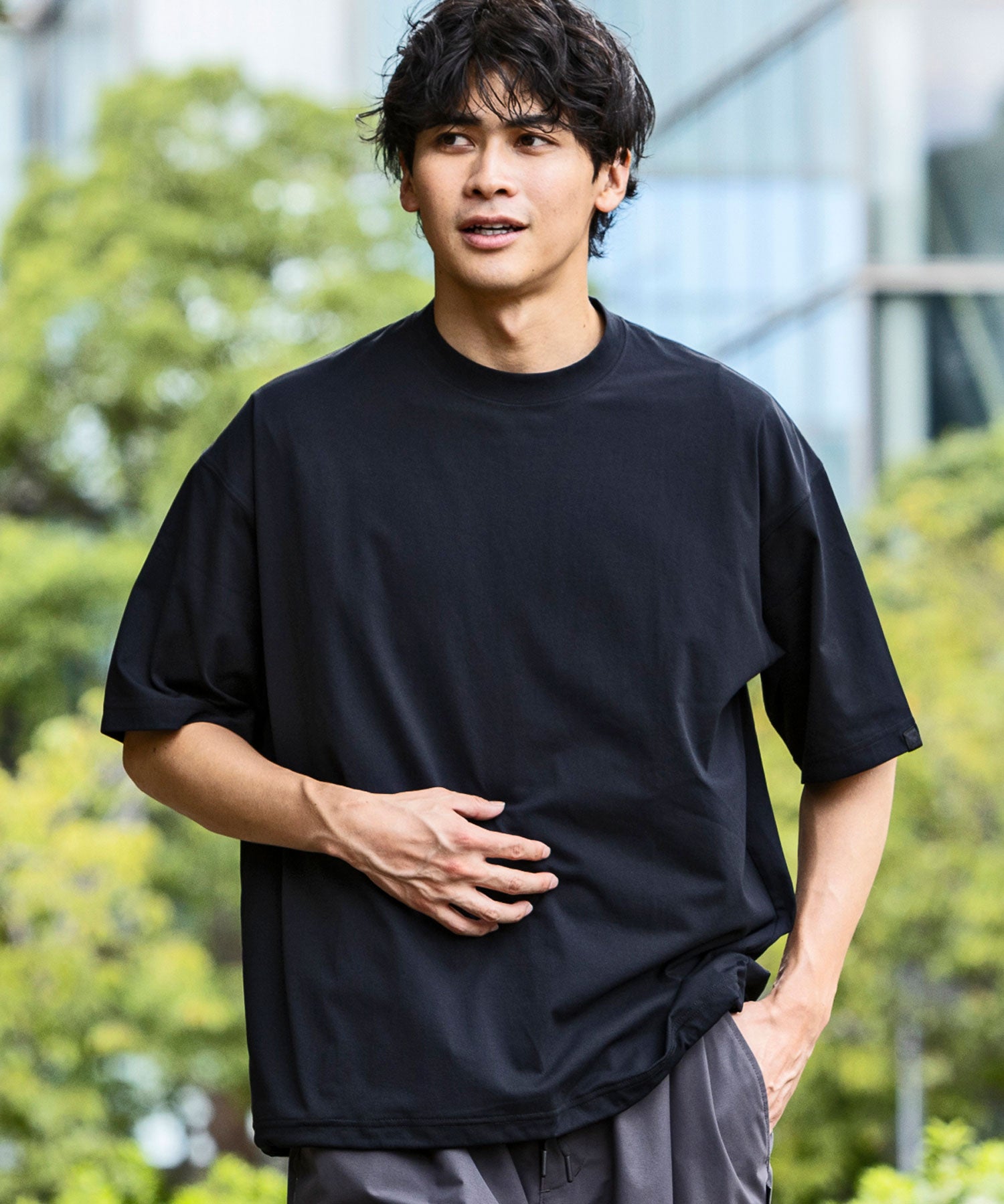 【MENS】DRY DRAW CORD SHORT SLEEVE T-SHIRTS ドライドローコードショートスリーブTシャツ / 吸水速乾 / UPF50＋/ +phenix(プラスフェニックス)