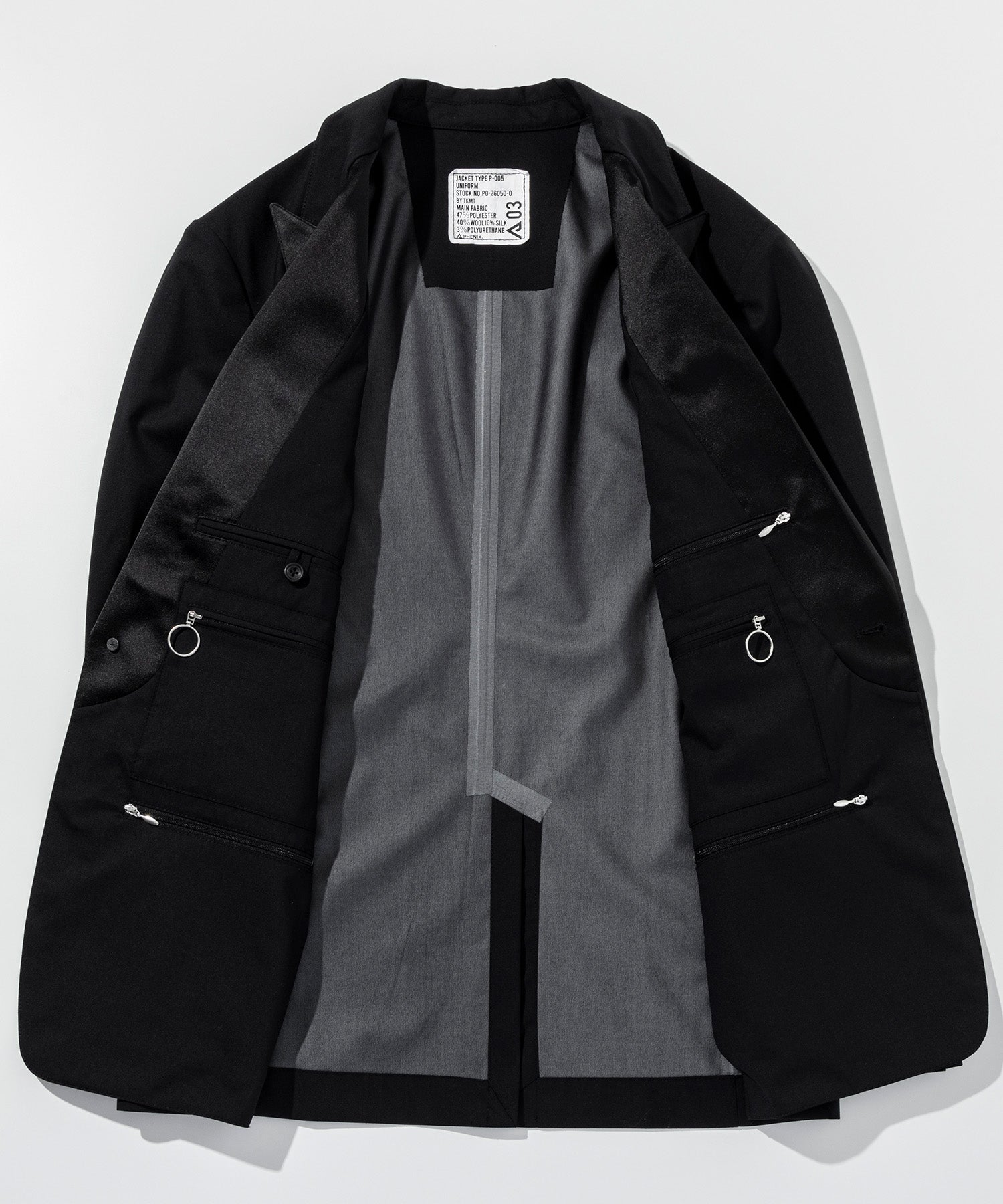 TKMT - JACKET, TYPE P-005 / 3LAYER TUXEDO JACKET　-　1月中旬お届け