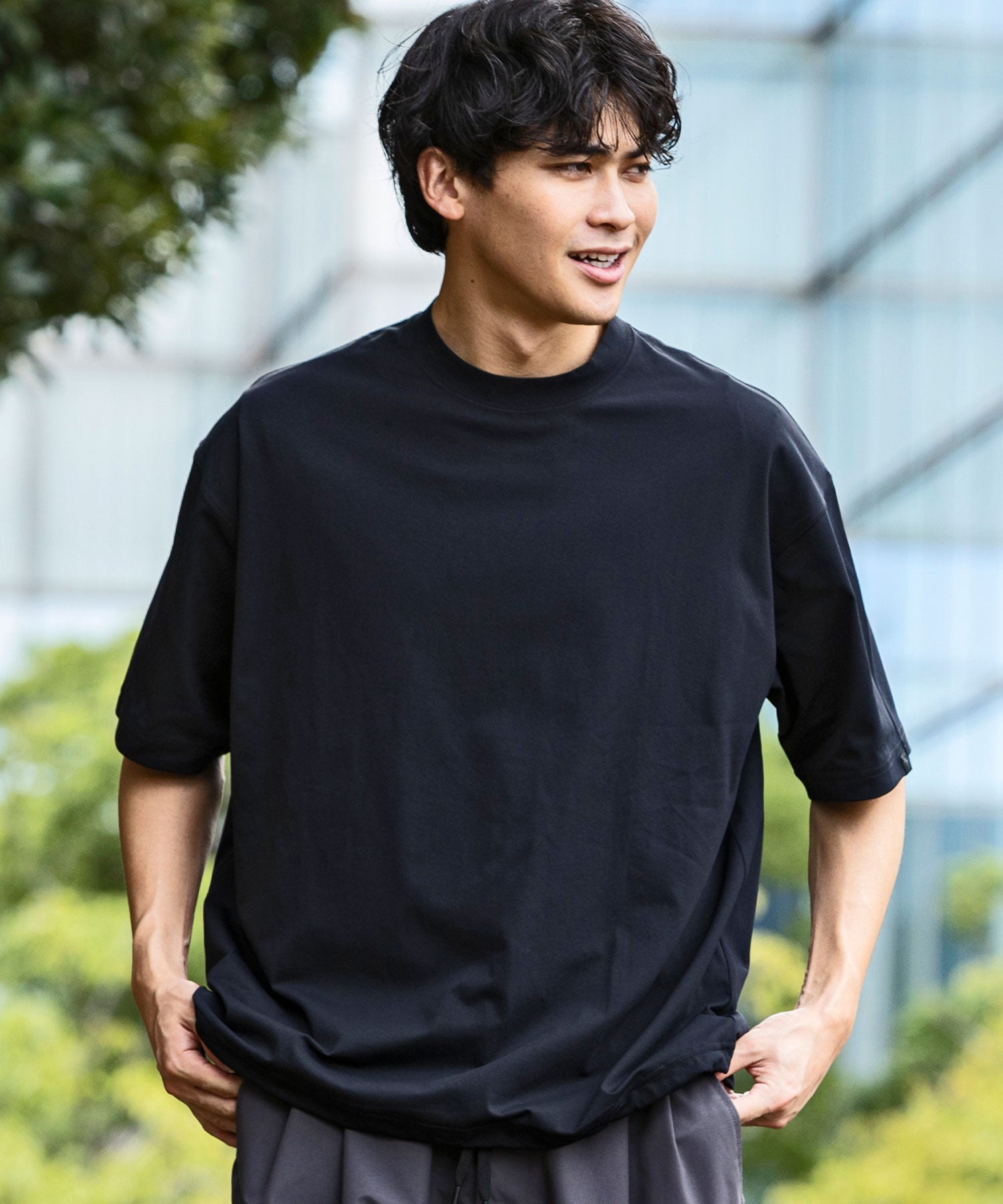 【MENS】DRY DRAW CORD SHORT SLEEVE T-SHIRTS ドライドローコードショートスリーブTシャツ / 吸水速乾 / UPF50＋/ +phenix(プラスフェニックス)