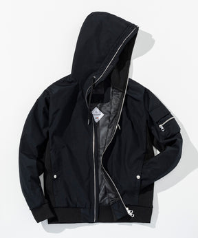 PLUS COLLABO. LUXURIOUS ZIP BIKER HOODIE プラス コラボ ラグジュアリー ジップ バイカー フーディー WINDSTOPPER プロダクト by GORE-TEX LABS /ウィンドストッパー/ゴアテックス