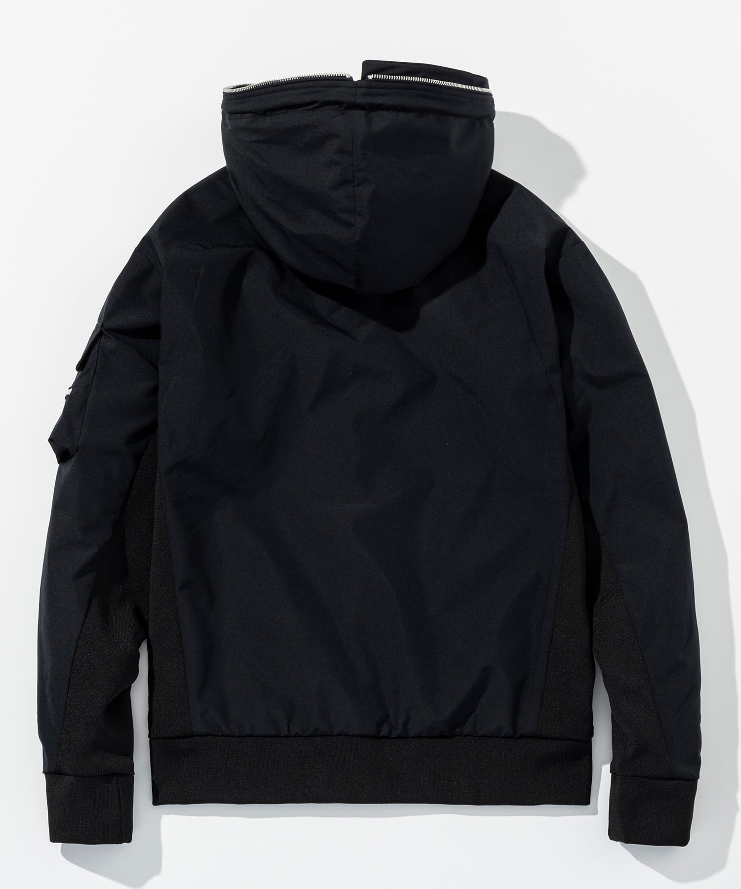 PLUS COLLABO. LUXURIOUS ZIP BIKER HOODIE プラス コラボ ラグジュアリー ジップ バイカー フーディー WINDSTOPPER プロダクト by GORE-TEX LABS /ウィンドストッパー/ゴアテックス