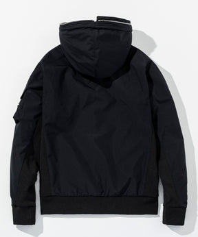 PLUS COLLABO. LUXURIOUS ZIP BIKER HOODIE プラス コラボ ラグジュアリー ジップ バイカー フーディー WINDSTOPPER プロダクト by GORE-TEX LABS /ウィンドストッパー/ゴアテックス