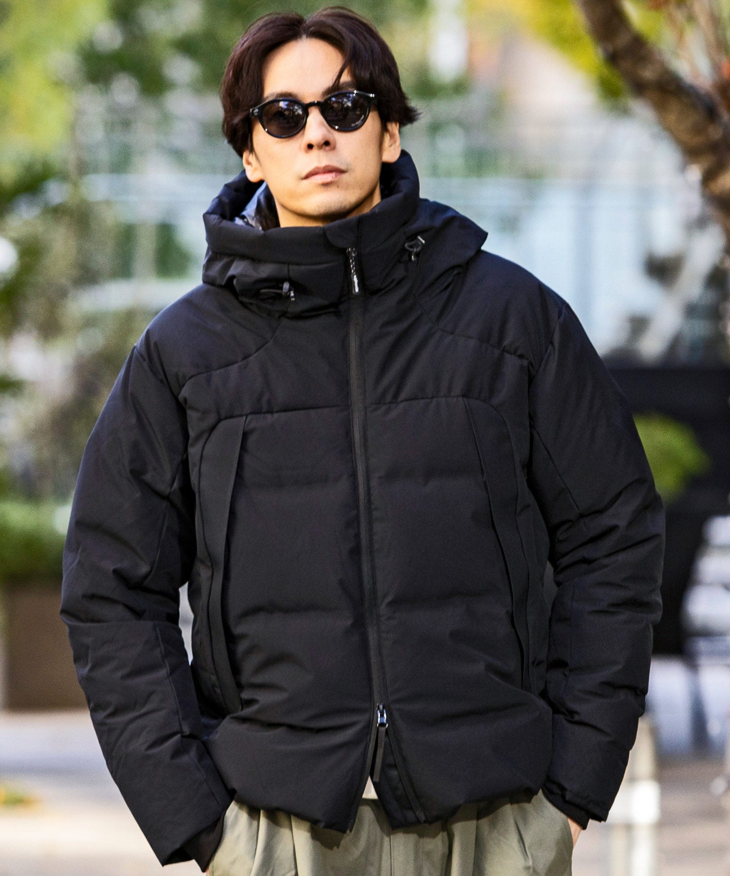 【MENS】FUSED QUILTING DOWN JACKET ヒューズド キルティング ダウンジャケット ウィンドストッパー /  WINDSTOPPER(R) プロダクト by GORE TEX LABS +phenix(プラスフェニックス)