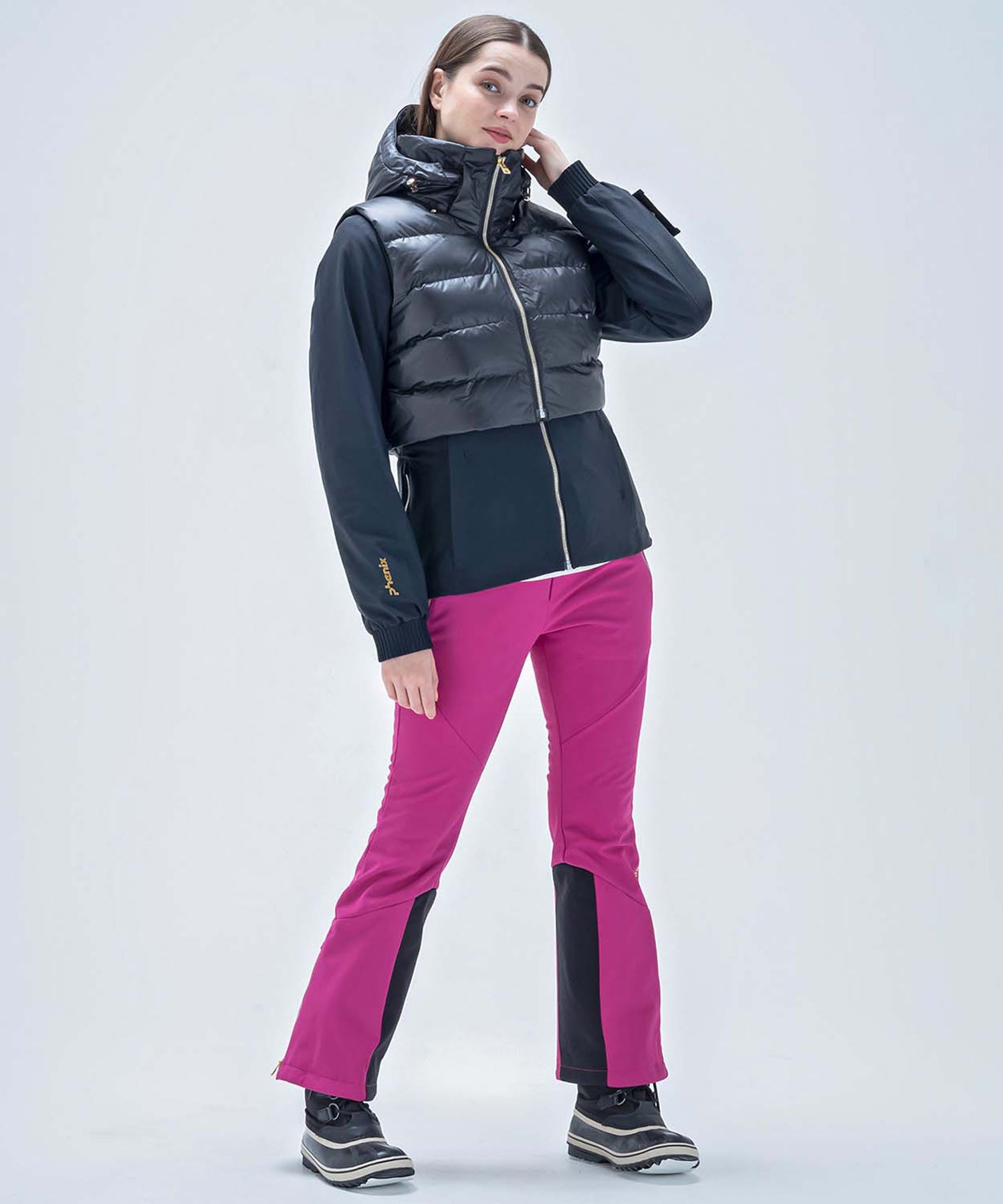 【WOMENS】スキーウェア アウタージャケット トップス Super Space-Time 3WAY Jacket / GRACE /phenixスキーウェア23AW新作 Black