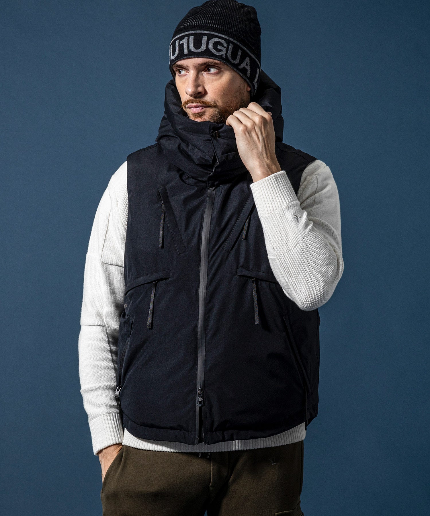 【MENS】GTX DOWN VEST ダウンベスト / WINDSTOPPER(R) プロダクト by GORE-TEX LABS /ウィンドストッパー/ゴアテックス/1PIU1UGUALE3 RELAX × +phenix(ウノピゥウノウグァーレトレ リラックス)