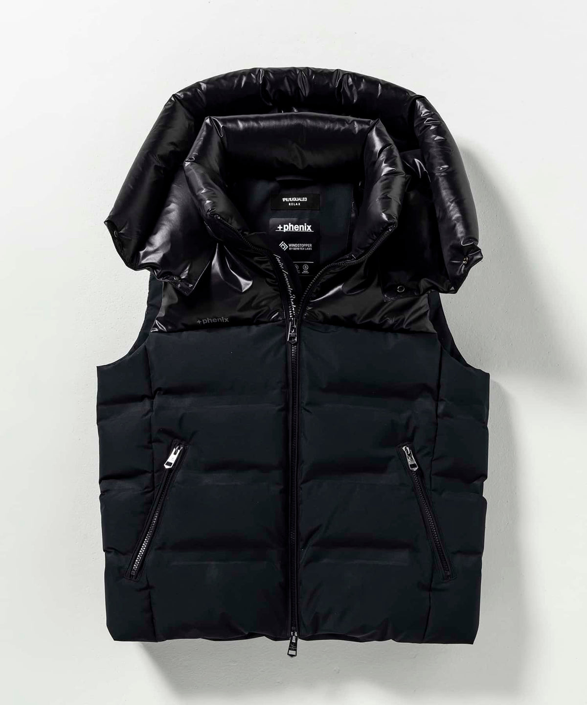 【MENS】コンビダウンベスト WINDSTOPPER(R) プロダクト by GORE-TEX LABS /ウィンドストッパー/ゴアテックス/1PIU1UGUALE3 RELAX × +phenix(ウノピゥウノウグァーレトレ リラックス)