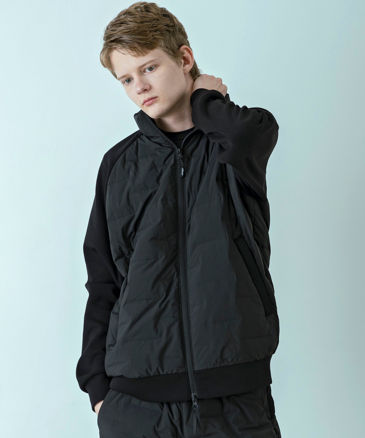 【MENS】HYBRID DOWN JACKET  ハイブリッドダウンジャケット / +phenix(プラスフェニックス)
