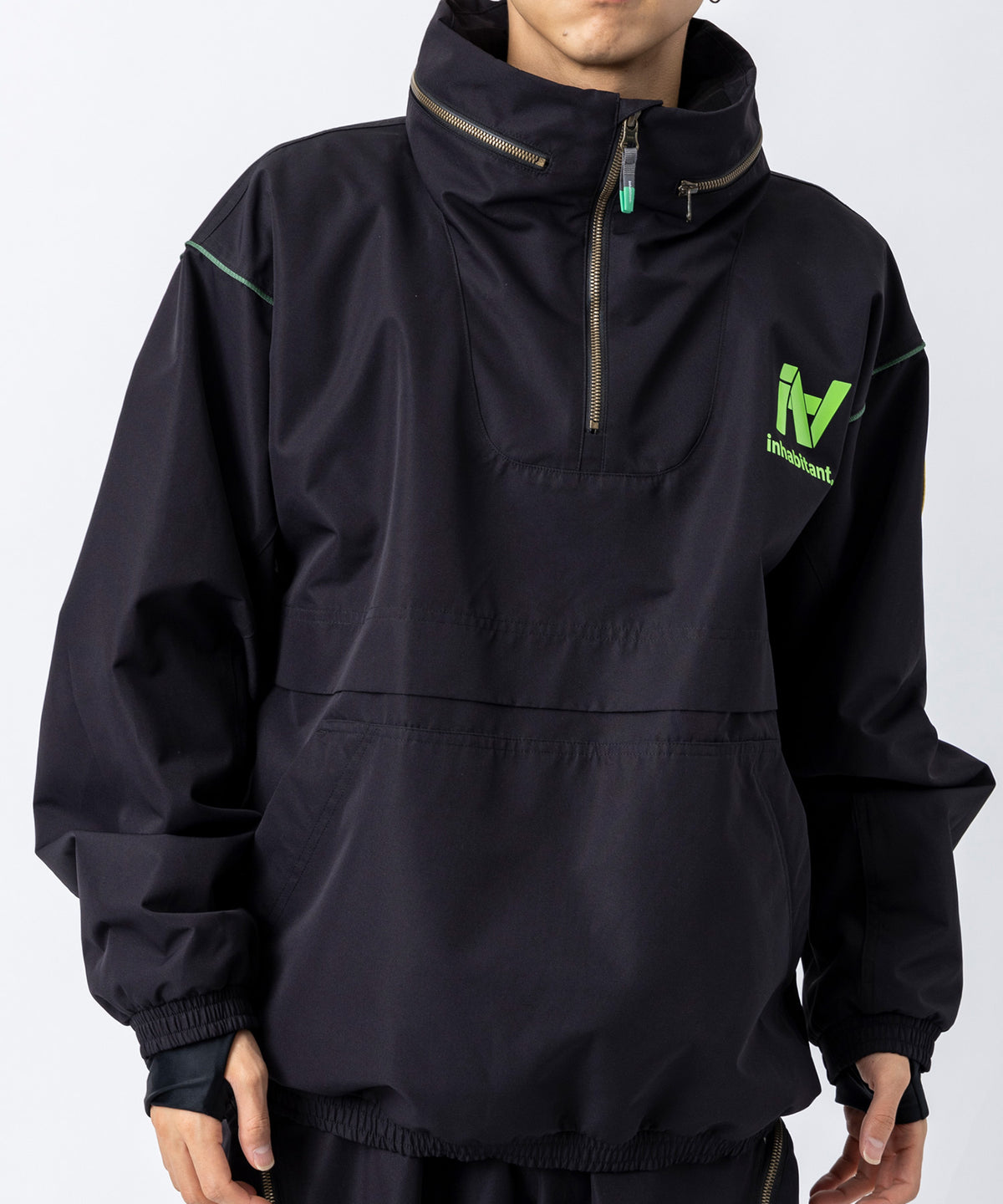 【11月中旬お届け予約商品】【MENS】QUARTER ZIP SNOW JACKET クォータージップスノージャケット /inhabitant(インハビタント)