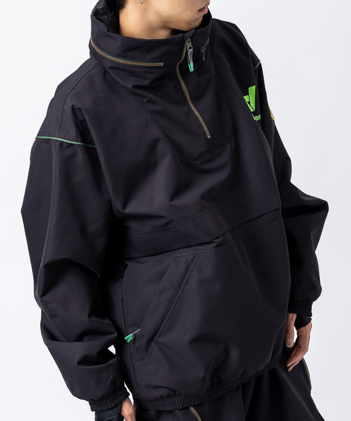 【11月中旬お届け予約商品】【MENS】QUARTER ZIP SNOW JACKET クォータージップスノージャケット /inhabitant(インハビタント)