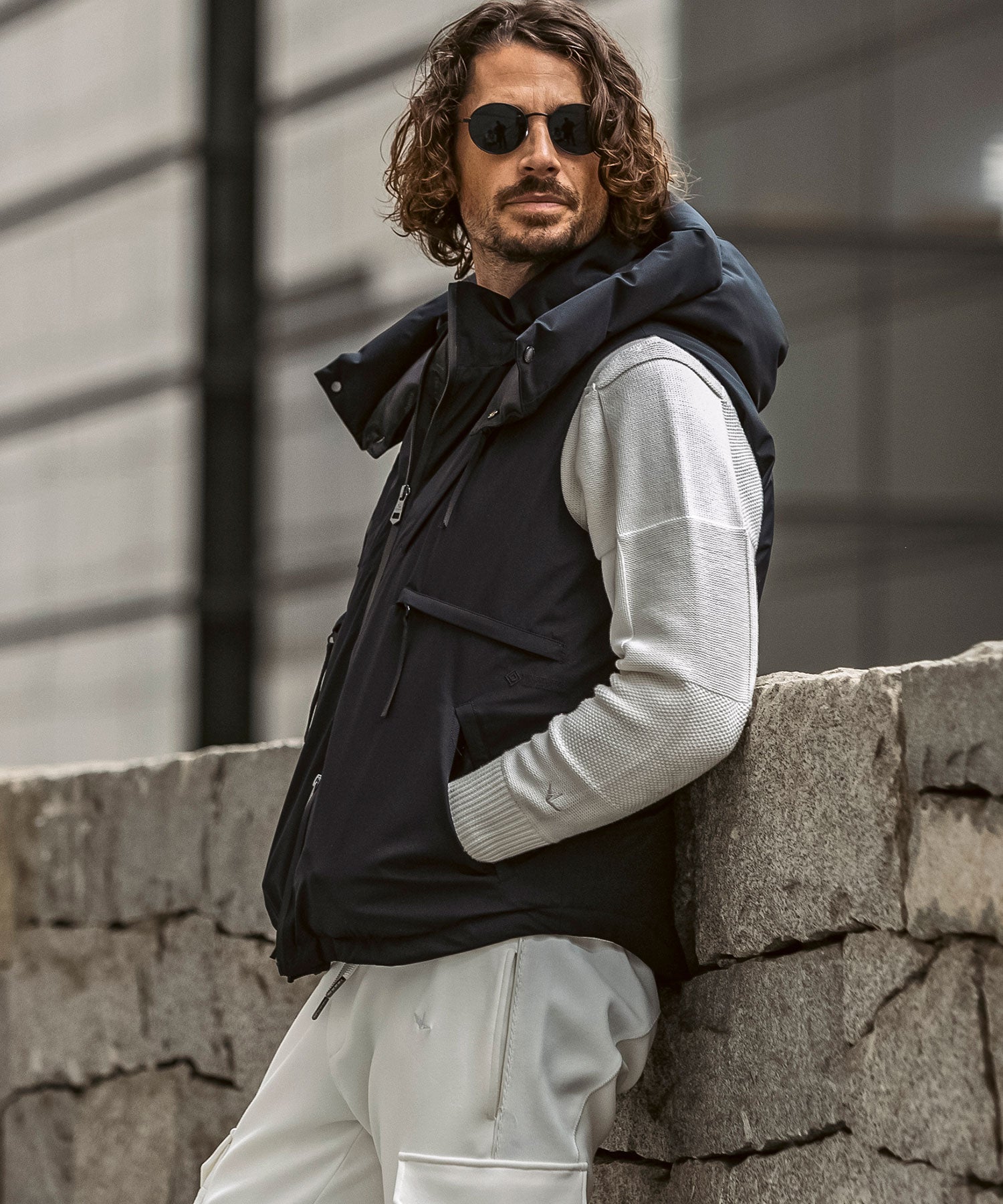 【MENS】GTX DOWN VEST ダウンベスト / WINDSTOPPER(R) プロダクト by GORE-TEX LABS /ウィンドストッパー/ゴアテックス/1PIU1UGUALE3 RELAX × +phenix(ウノピゥウノウグァーレトレ リラックス)