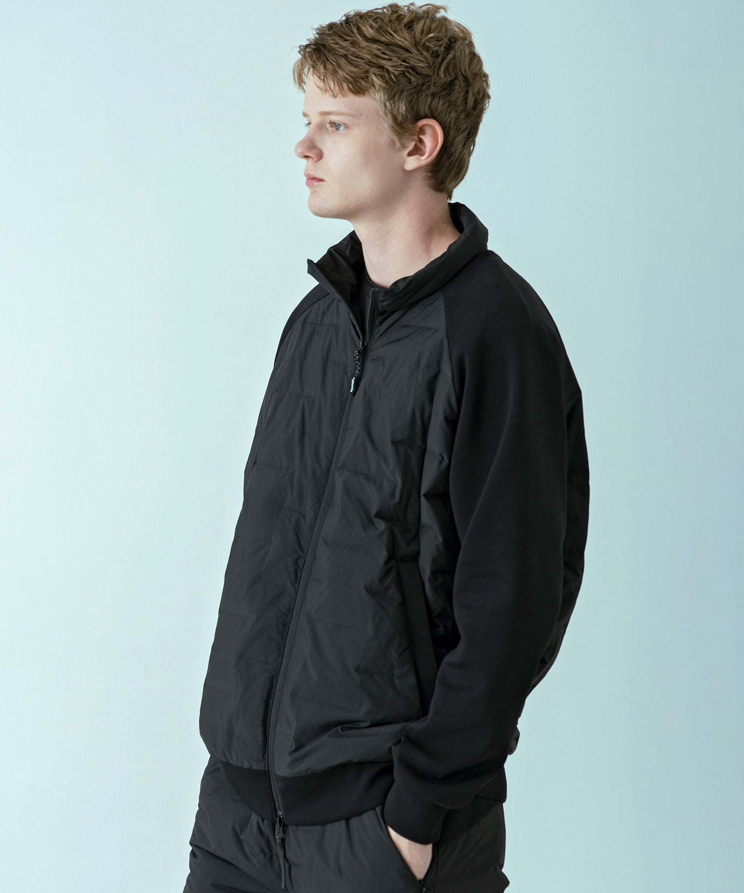 【MENS】HYBRID DOWN JACKET  ハイブリッドダウンジャケット / +phenix(プラスフェニックス)