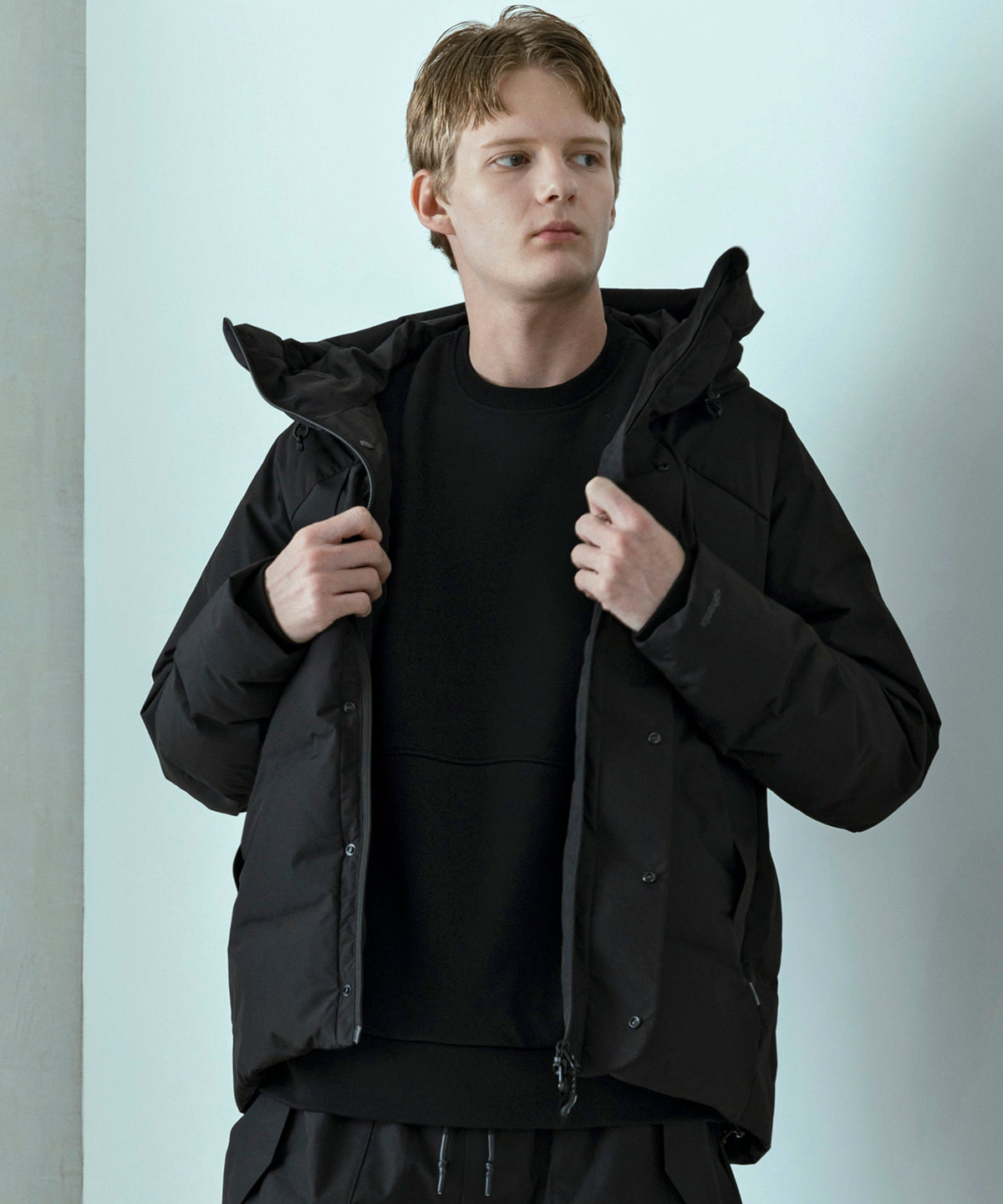 【MENS】FUSED QUILTING DOWN JACKET  フューズドキルティングダウンジャケット ウィンドストッパー / WINDSTOPPER(R) プロダクト by GORE TEX LABS / +phenix(プラスフェニックス)