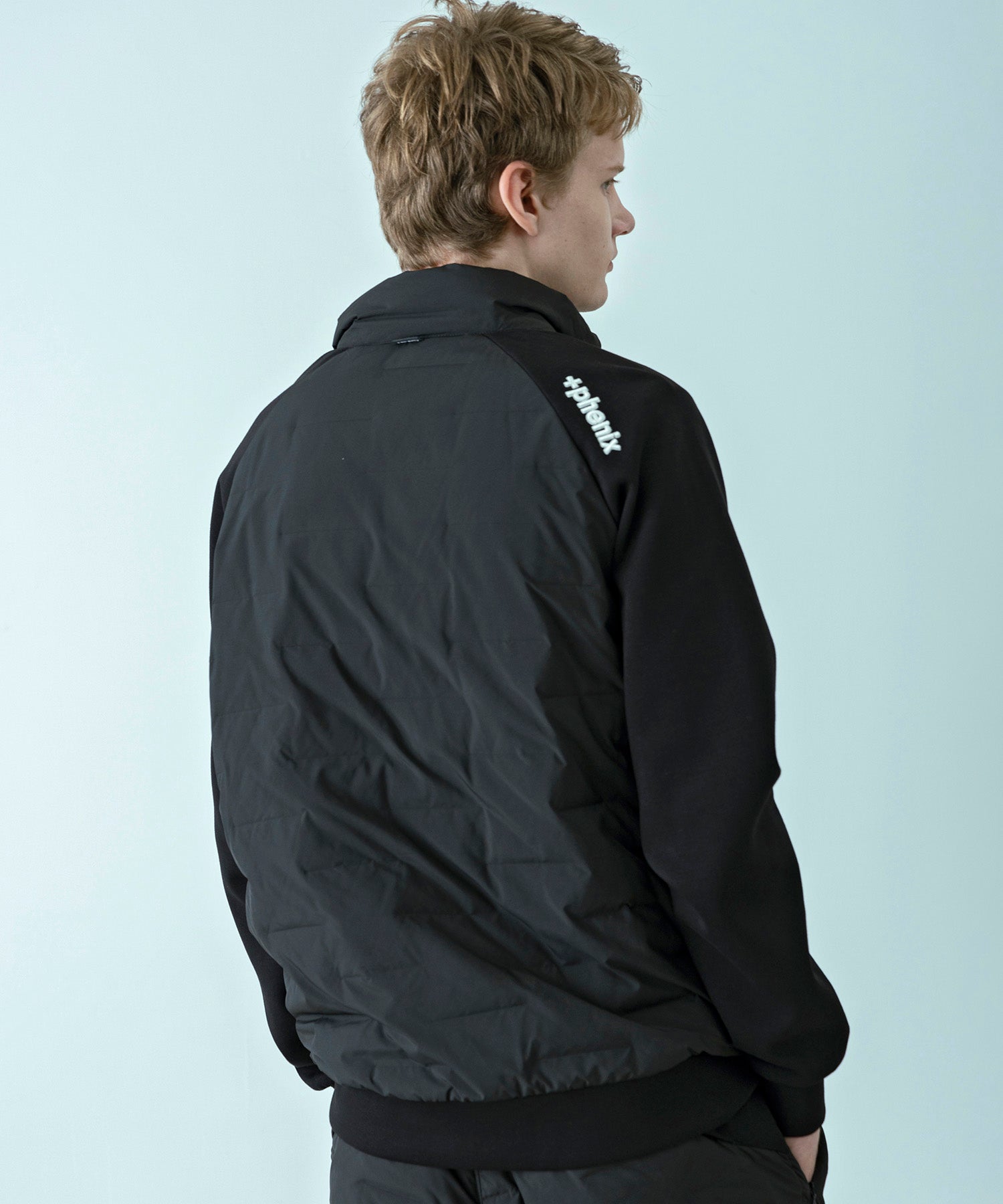 【MENS】HYBRID DOWN JACKET  ハイブリッドダウンジャケット / +phenix(プラスフェニックス)