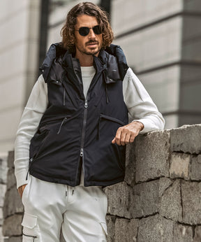 【MENS】GTX DOWN VEST ダウンベスト / WINDSTOPPER(R) プロダクト by GORE-TEX LABS /ウィンドストッパー/ゴアテックス/1PIU1UGUALE3 RELAX × +phenix(ウノピゥウノウグァーレトレ リラックス)