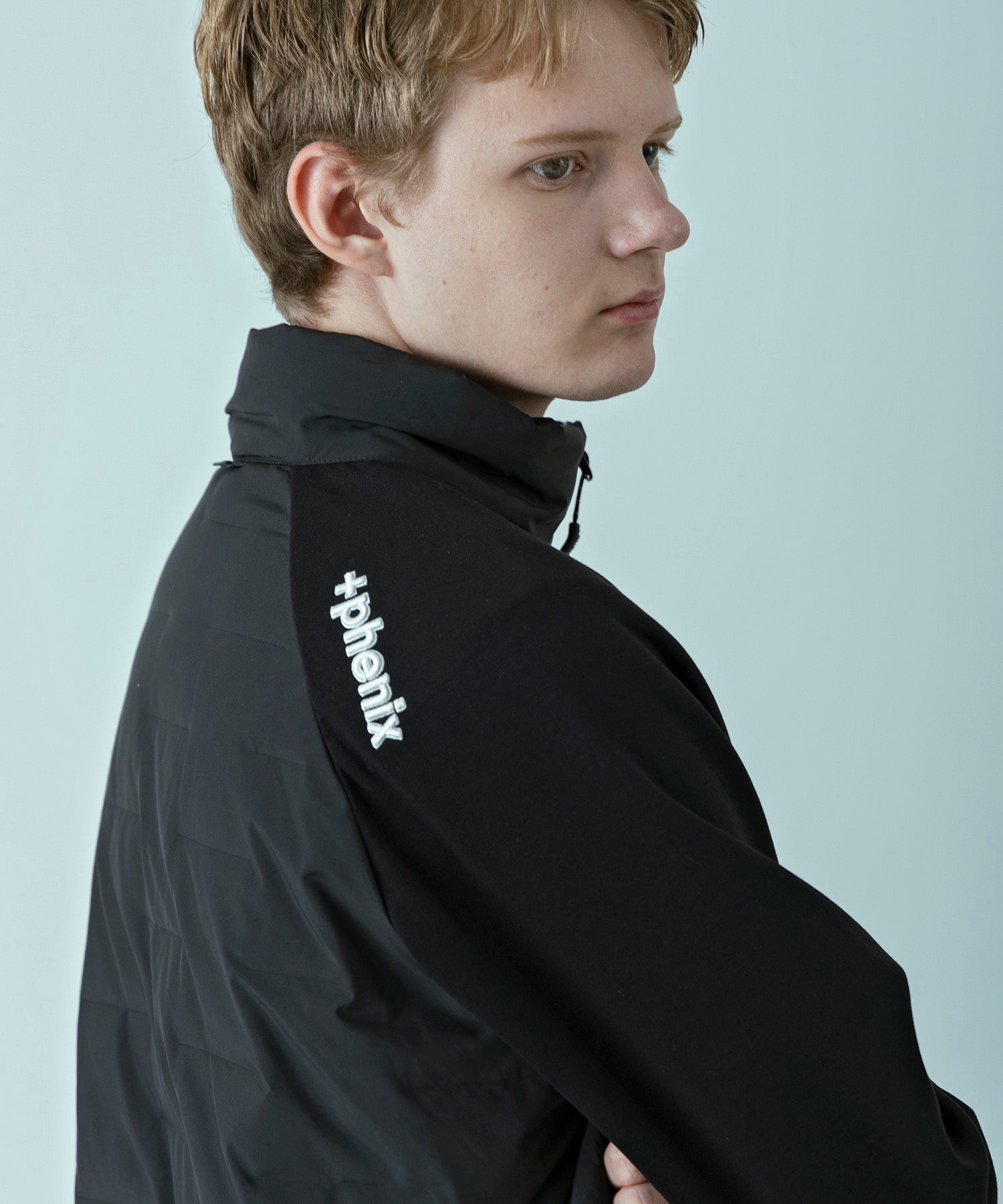 【MENS】HYBRID DOWN JACKET  ハイブリッドダウンジャケット / +phenix(プラスフェニックス)