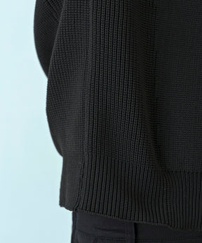 【MENS】HYBRID KNITTED LONG SLEEVE PULL OVER  ハイブリッドニット ロングスリーブプルオーバー / +phenix(プラスフェニックス)