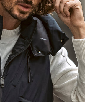 【MENS】GTX DOWN VEST ダウンベスト / WINDSTOPPER(R) プロダクト by GORE-TEX LABS /ウィンドストッパー/ゴアテックス/1PIU1UGUALE3 RELAX × +phenix(ウノピゥウノウグァーレトレ リラックス)