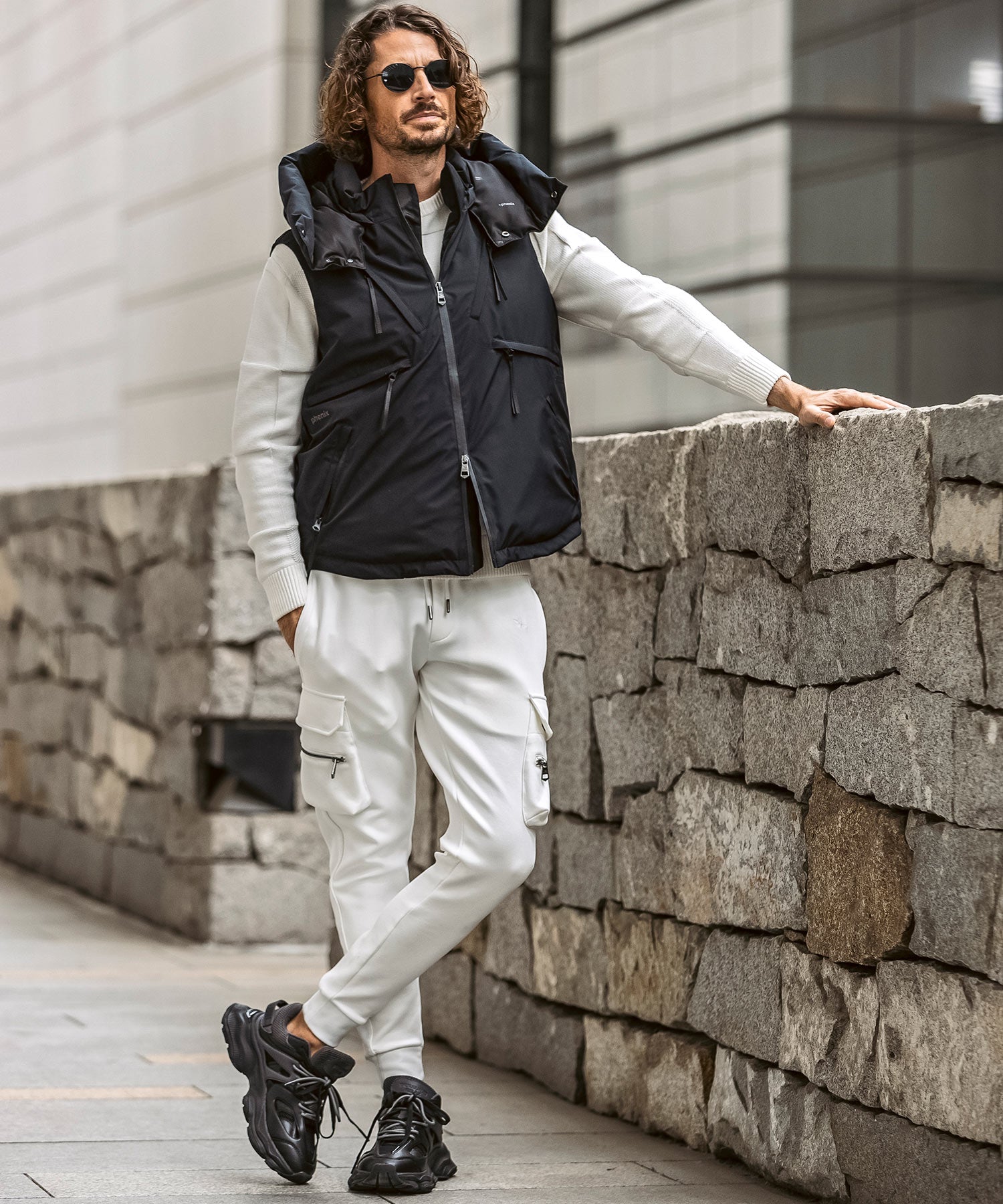【MENS】GTX DOWN VEST ダウンベスト / WINDSTOPPER(R) プロダクト by GORE-TEX LABS /ウィンドストッパー/ゴアテックス/1PIU1UGUALE3 RELAX × +phenix(ウノピゥウノウグァーレトレ リラックス)