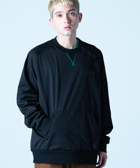 【MENS】撥水・耐水・高耐久加工スキー・スノーボードウェア クルーネックプルオーバー WATER-REPELLENT CREW NECK PULLOVER