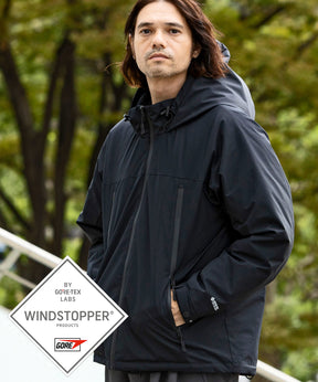 【MENS】SLASH POCKET DOWN JACKET スラッシュポケット ダウンジャケット ウィンドストッパー / WINDSTOPPER(R) プロダクト by GORE TEX LABS +phenix(プラスフェニックス)