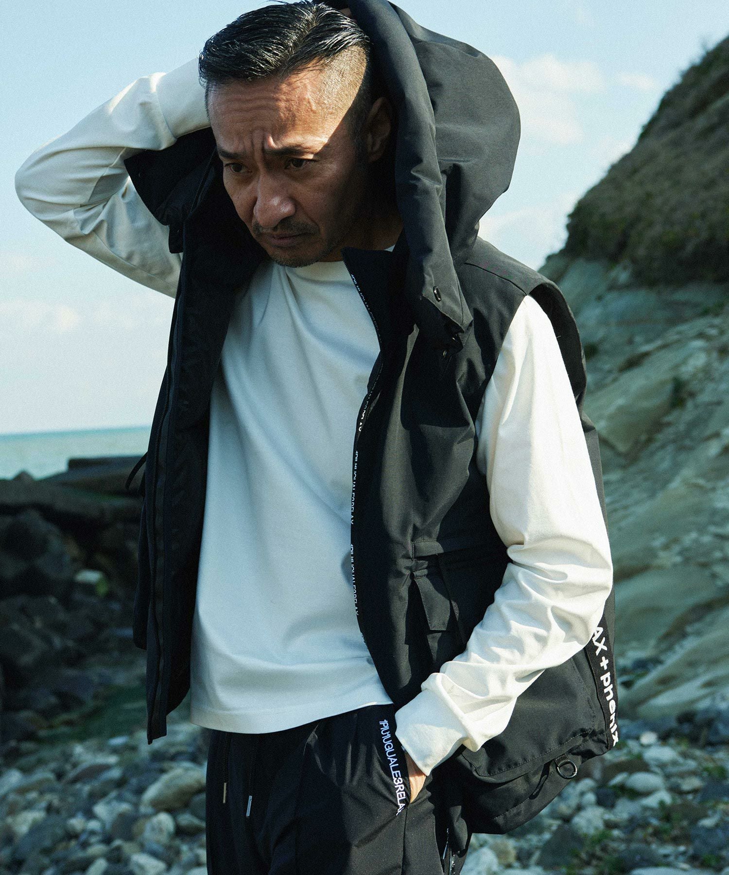 【MENS】GTX DOWN VEST ダウンベスト / WINDSTOPPER(R) プロダクト by GORE-TEX LABS /ウィンドストッパー/ゴアテックス/1PIU1UGUALE3 RELAX × +phenix(ウノピゥウノウグァーレトレ リラックス)