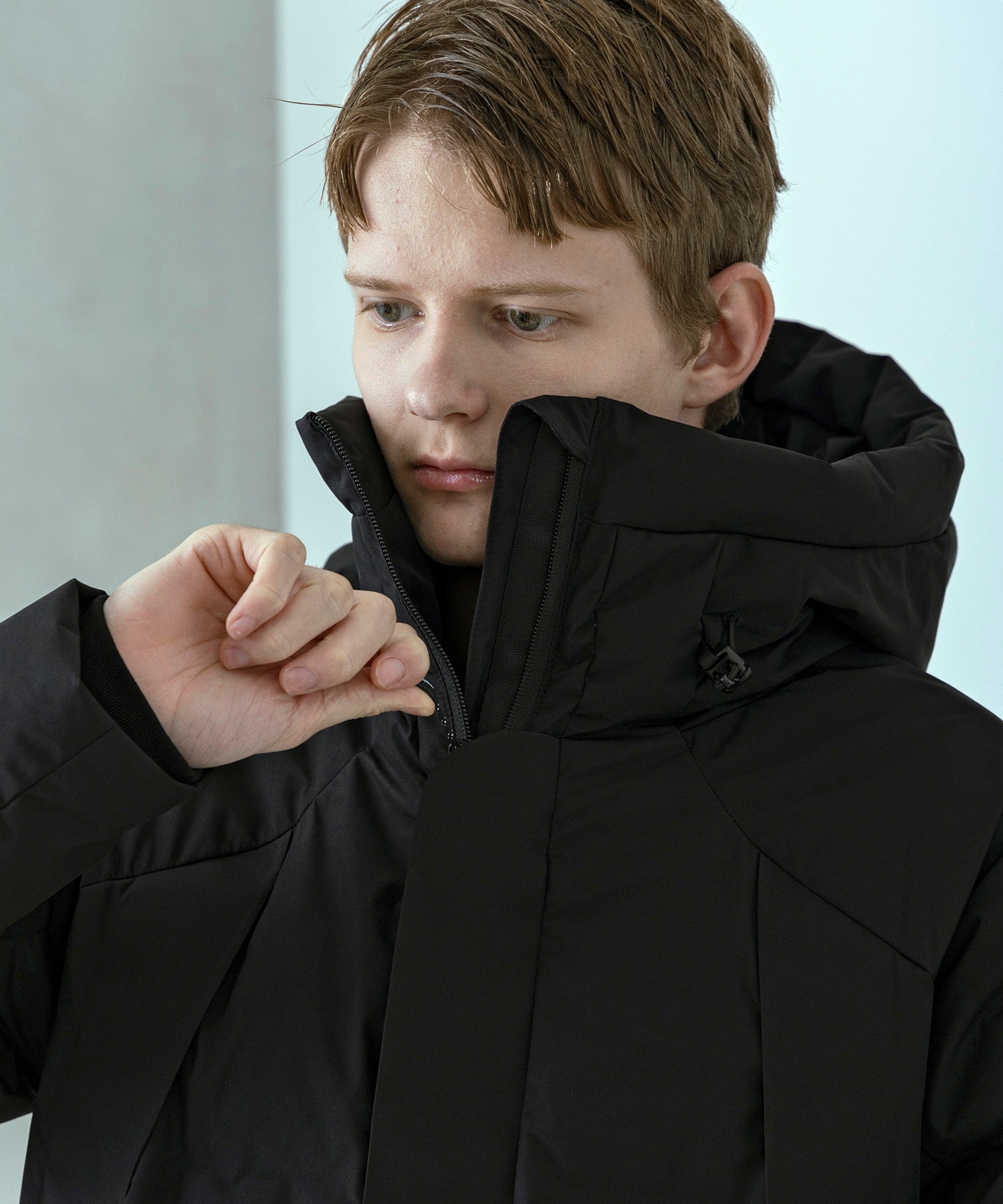 【MENS】FUSED QUILTING DOWN JACKET  フューズドキルティングダウンジャケット ウィンドストッパー / WINDSTOPPER(R) プロダクト by GORE TEX LABS / +phenix(プラスフェニックス)