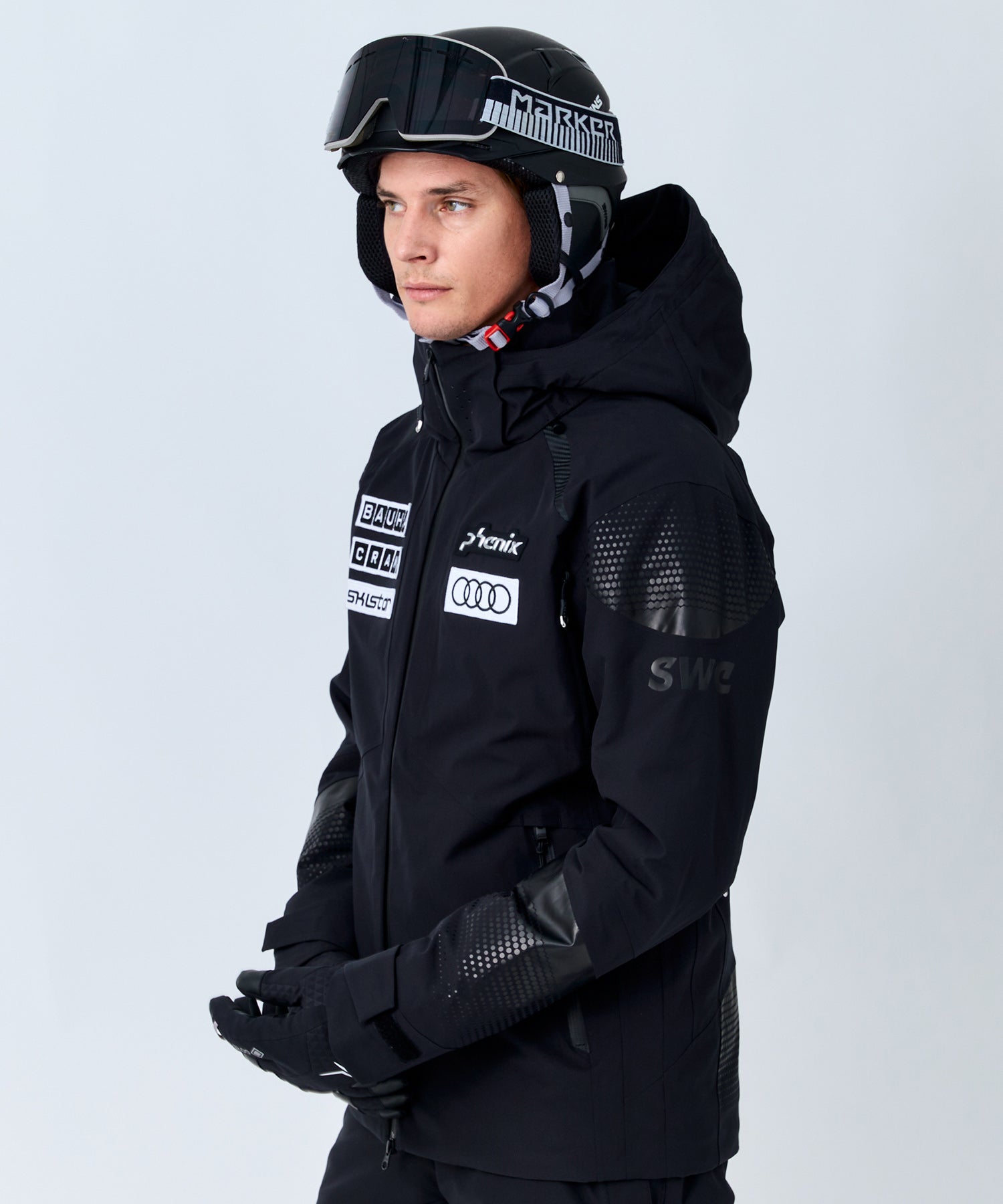 Sweden Monotone Logo Ski Jacket