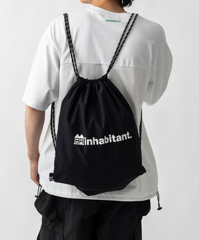 【MENS】ワンポイント ブランドロゴプリント ベーシック ナップザック /inhabitant(インハビタント)