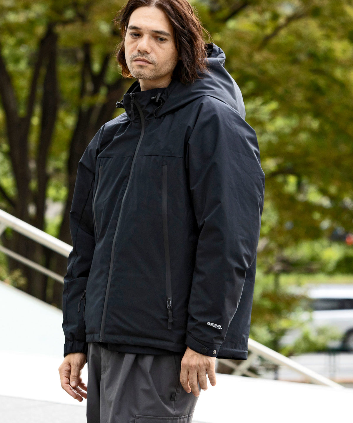 【MENS】SLASH POCKET DOWN JACKET スラッシュポケット ダウンジャケット ウィンドストッパー / WINDSTOPPER(R) プロダクト by GORE TEX LABS +phenix(プラスフェニックス)