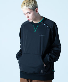 【MENS】撥水・耐水・高耐久加工スキー・スノーボードウェア クルーネックプルオーバー WATER-REPELLENT CREW NECK PULLOVER