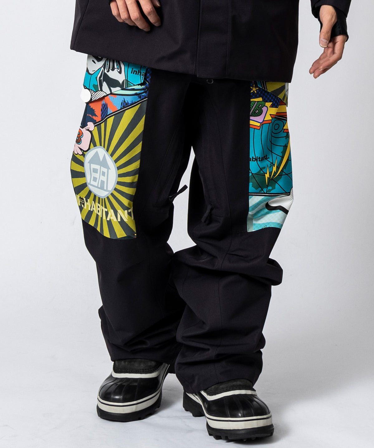 【11月中旬お届け予約商品】【MENS】KNEE PATCH SNOW PANTS  ニーパッチスノーパンツ /inhabitant(インハビタント)