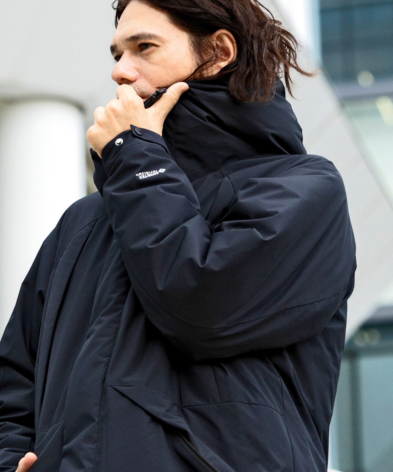 【MENS】DOUBLE POCKET DOWN JACKET ダブルポケット ダウンジャケット ウィンドストッパー / WINDSTOPPER(R) プロダクト by GORE TEX LABS +phenix(プラスフェニックス)