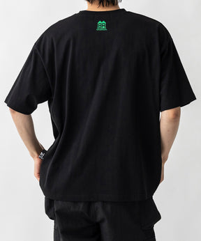 【MENS】ビッグシルエット ワンポイント刺繍 ポケット 半袖Tシャツ /inhabitant(インハビタント)
