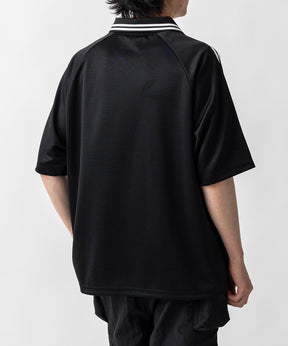 【MENS】ビッグシルエット ユニフォームライク 半袖サッカーTシャツ /inhabitant(インハビタント)
