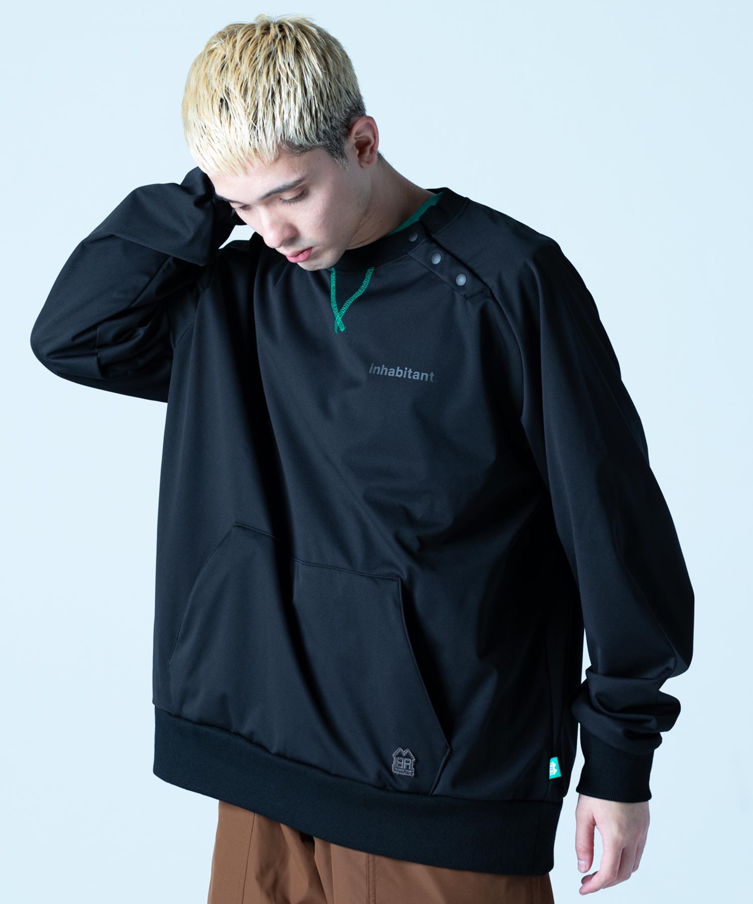 【MENS】撥水・耐水・高耐久加工スキー・スノーボードウェア クルーネックプルオーバー WATER-REPELLENT CREW NECK PULLOVER